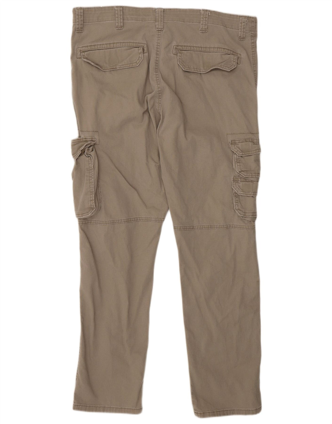 WRANGLER Herren-Cargohose mit normaler Passform, schmal zulaufend, W36 L30, graue Baumwolle