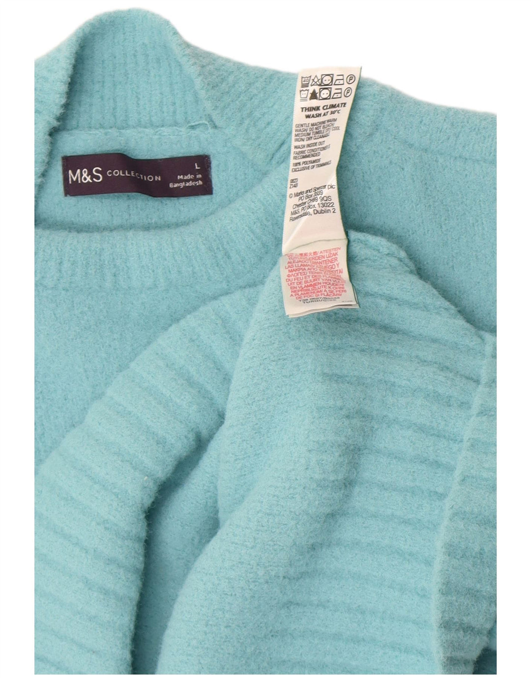 Marks & Spencer Rollkragenpullover für Damen, Gr. 40, Türkis