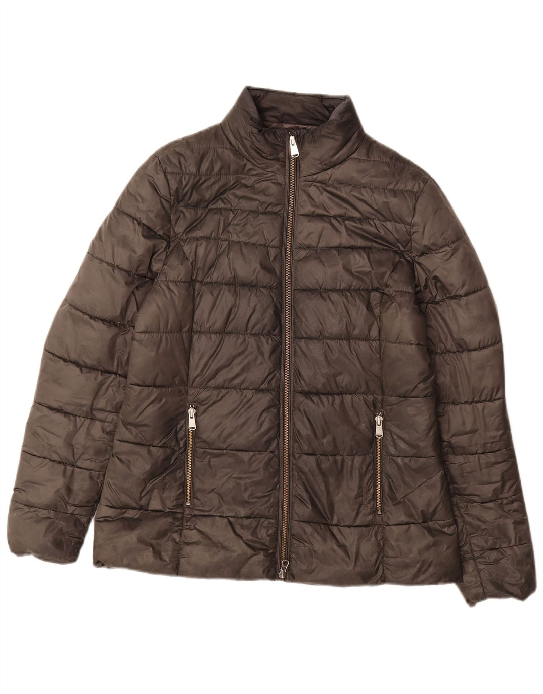 Barbour Damen Wattierte Jacke UK 12 Mittelgraues Polyamid