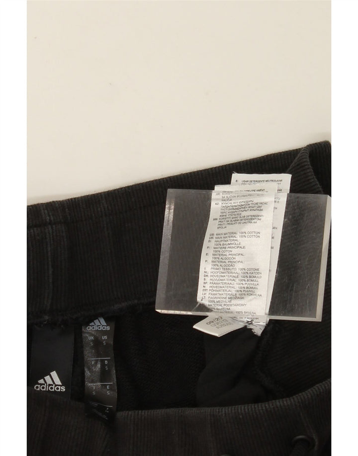 ADIDAS Damen-Trainingsanzug mit Grafik, Jogginghose, UK 10, Größe S, Schwarz, Baumwolle