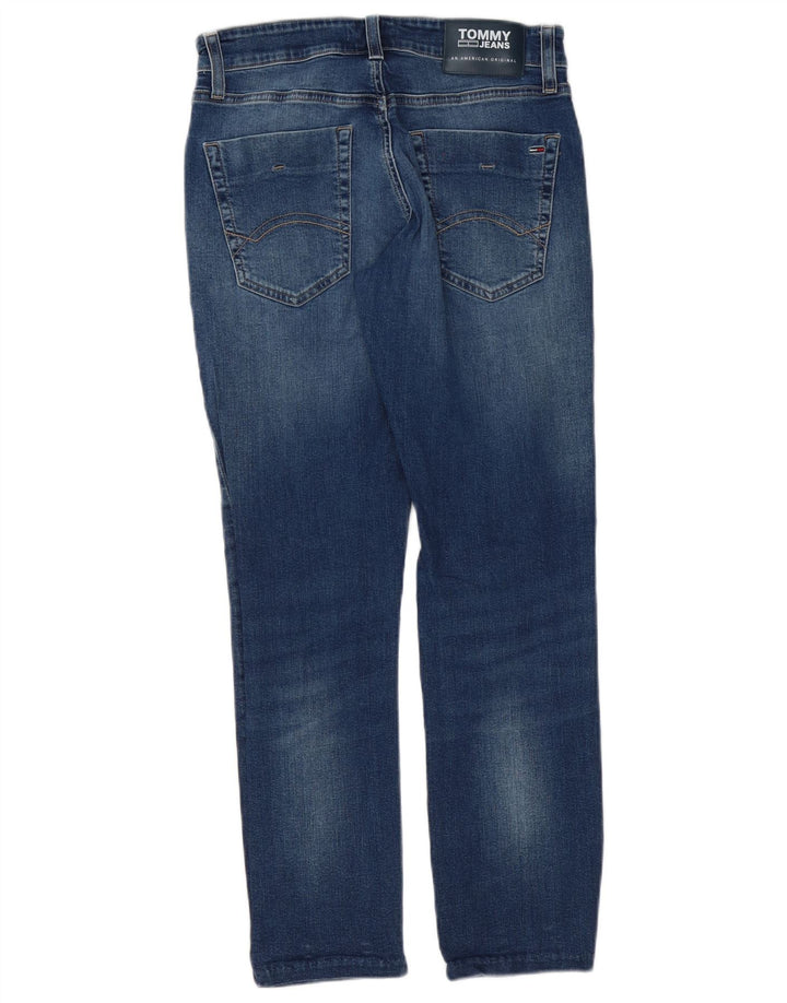 Tommy Hilfiger Herren Slim Jeans W30 L28 Blaue Baumwolle