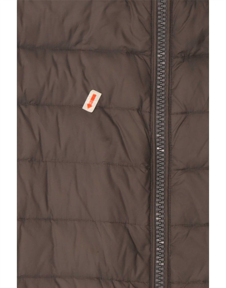 Tommy Hilfiger Herren Wattierte Jacke UK 40 Large Graues Nylon
