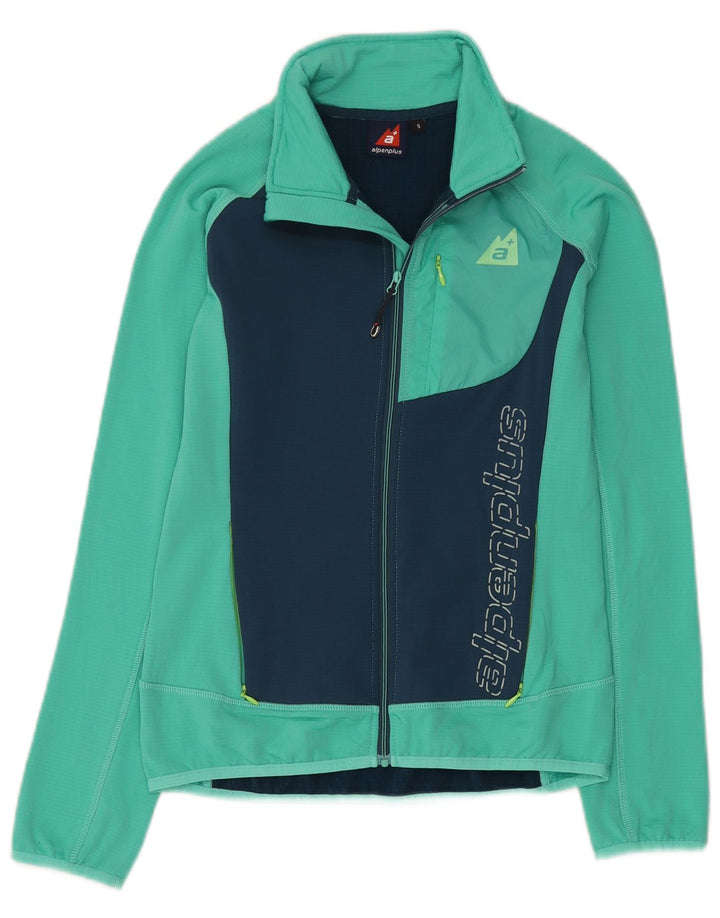 Alpenplus Damen-Trainingsanzug-Top-Jacke, UK 10, Klein, Türkis, Farbblock
