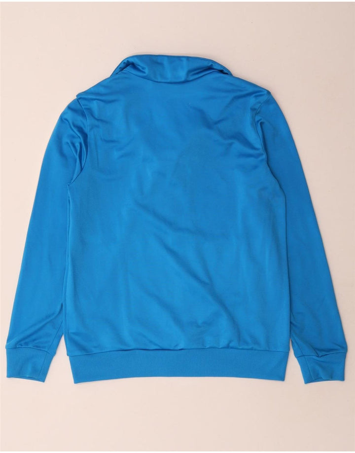 ADIDAS Jungen-Trainingsanzug, Top-Jacke, 13–14 Jahre, blaues Polyester