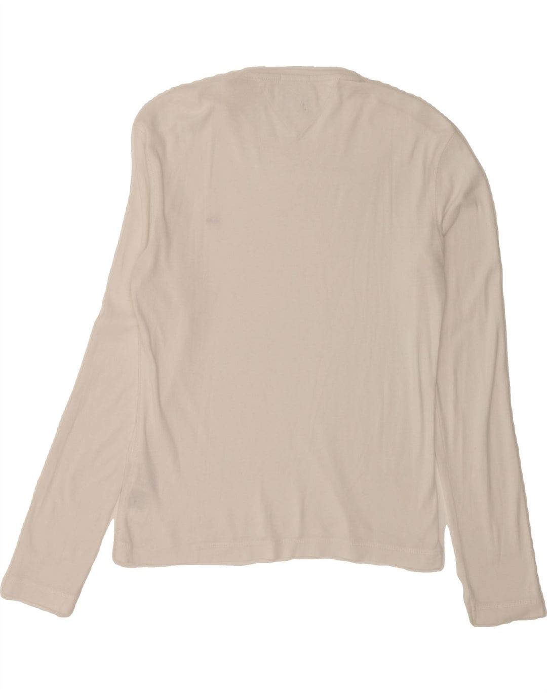 TOMMY HILFIGER Womens Top Long Sleeve UK 10 Small White Cotton Vintage Tommy Hilfiger and Second-Hand Tommy Hilfiger from Messina Hembry 