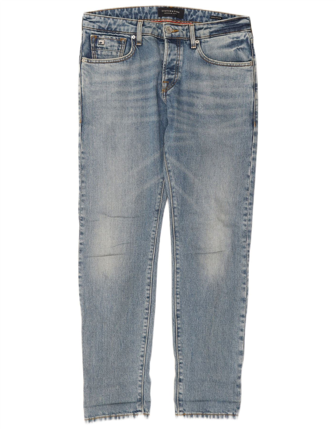 Scotch & Soda Herren Slim Jeans W30 L30 Blaue Baumwolle