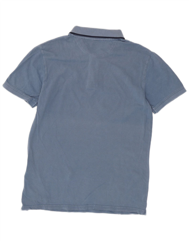 Timberland Slim Fit Poloshirt für Herren aus mittelblauer Baumwolle