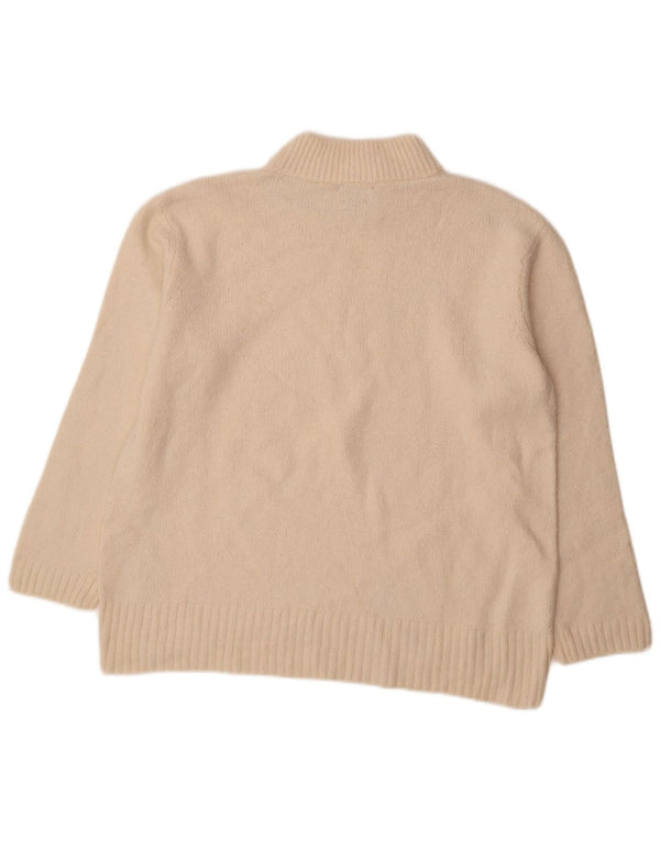 Massimo Dutti Damen-Pullover mit Rollkragen, Gr. 40, Größe L, gebrochenes Weiß