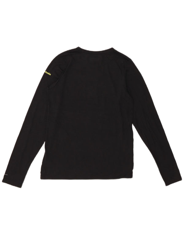 Columbia Boys Graphic Top Langarm 15–16 Jahre XL Schwarz Polyester