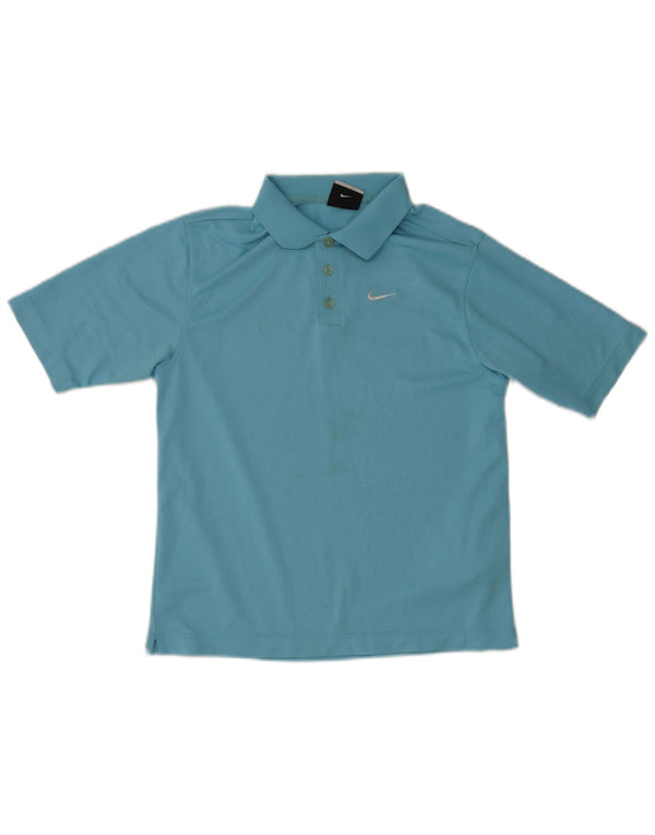 Nike Poloshirt für Jungen, 12–13 Jahre, groß, blau, Polyester, Sport