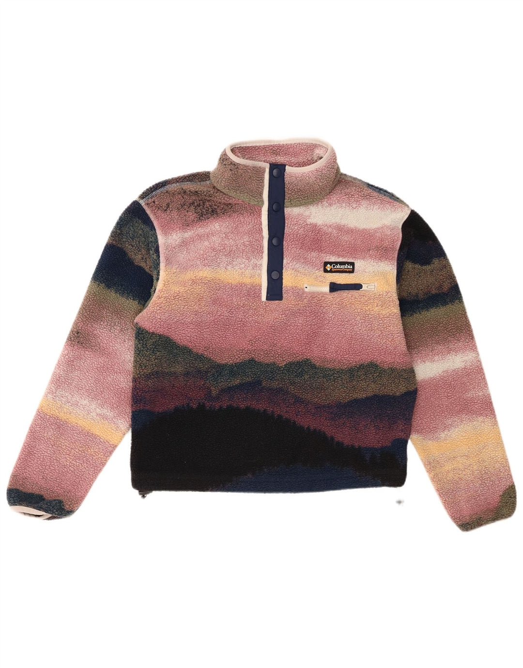 Columbia Damen-Oversize-Fleecepullover, Gr. 10, Größe S, mehrfarbig