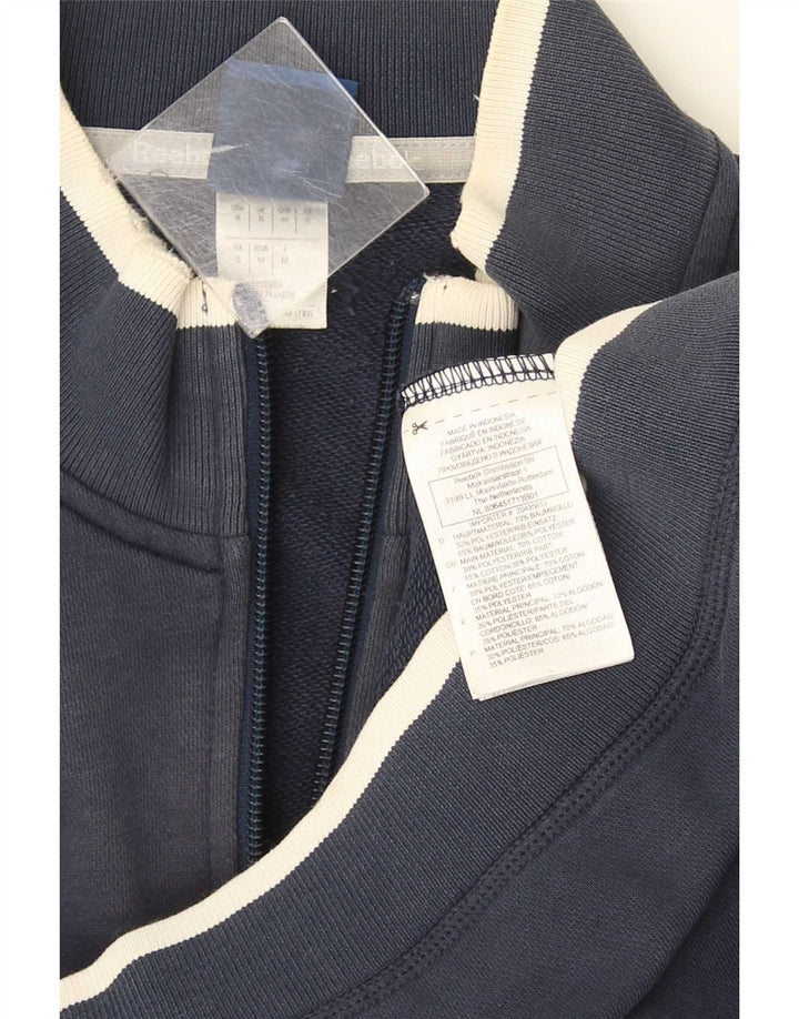 Reebok Herren-Trainingsanzug-Oberteil, Jacke, Größe S, marineblau, Baumwolle