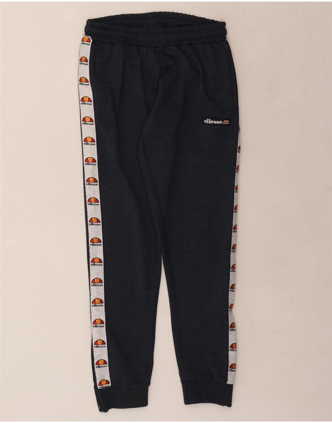 Ellesse Herren-Trainingshose, Jogginghose, mittleres Marineblau, Farbblock