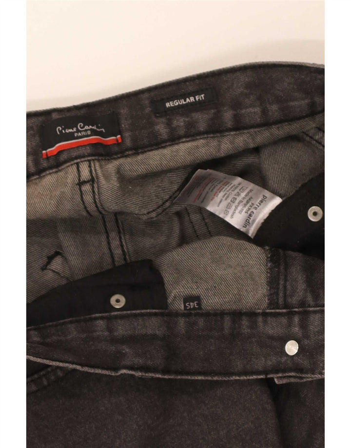 Pierre Cardin Herren-Jeans mit normaler Passform, gerade Passform, W34, L31, graue Baumwolle