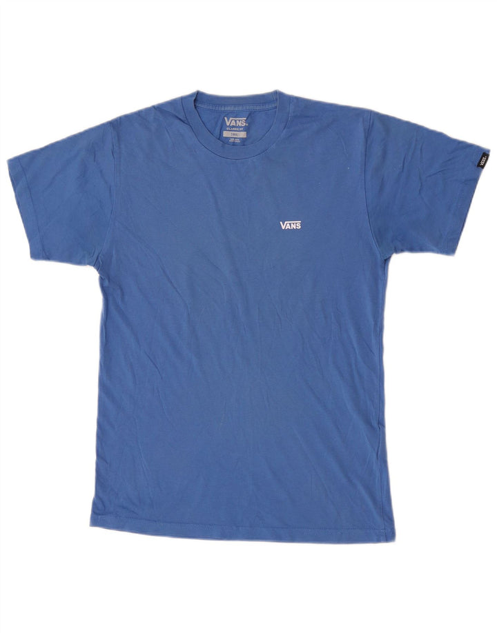 Vans Herren-T-Shirt mit klassischer Passform, klein, aus blauer Baumwolle