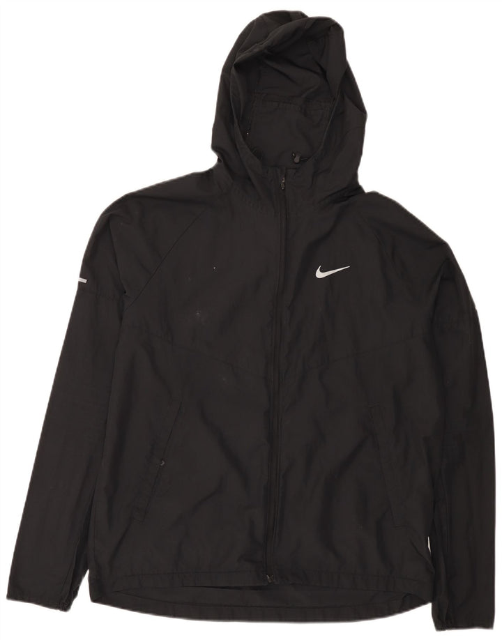 Nike Damen-Lauf-Trainingsanzug mit Kapuze, Top-Jacke, UK 14, mittelschwarz
