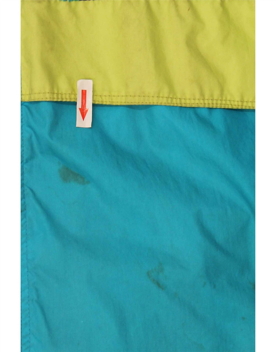 Shamp Herren-Regenjacke mit Kapuze, EU 48/50, mittelgroß, mehrfarbig, Farbblock