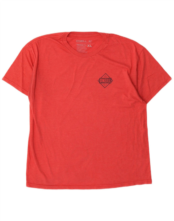 O'Neill Herren Grafik-T-Shirt-Oberteil XL aus roter Baumwolle