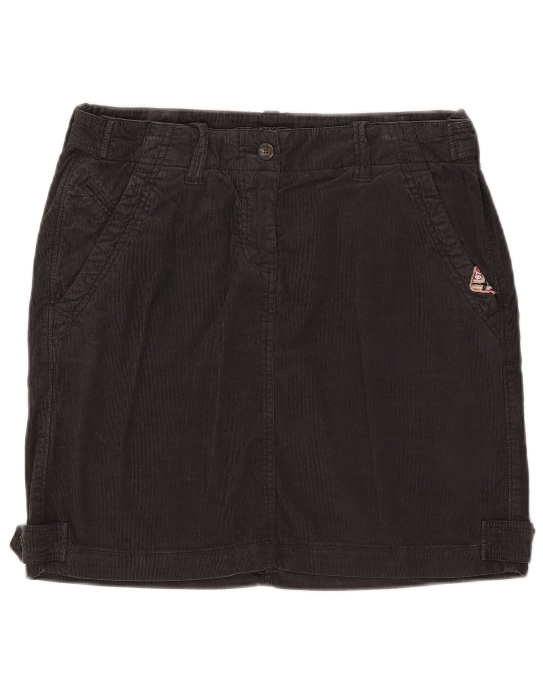 NAPAPIJRI Damen Geographic Cordrock IT 44 Medium W32 Schwarze Baumwolle