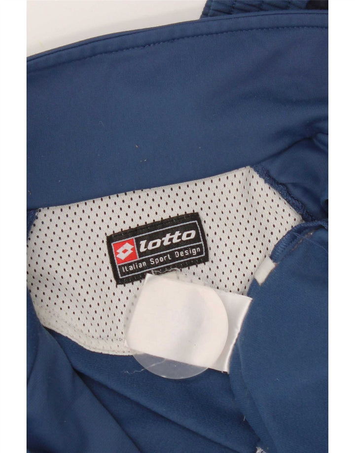 Lotto Herren-Trainingsanzug-Oberteil, Jacke, groß, marineblau, Farbblock-Polyester