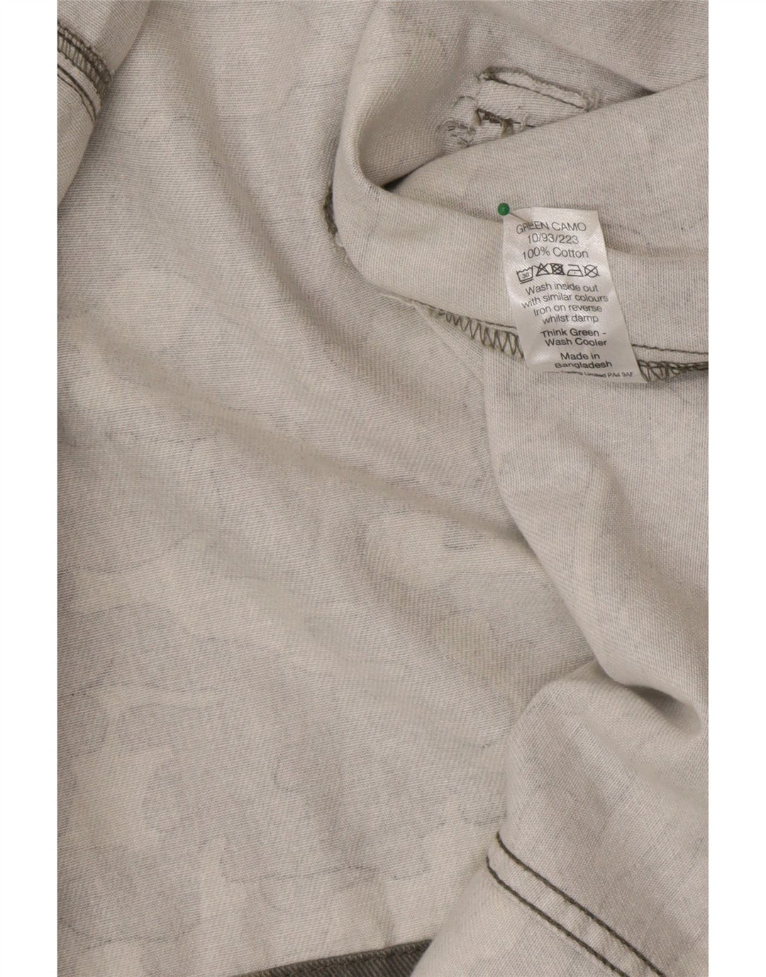 M&Co Damen Militärjacke UK 12 Mittelgrüne Camouflage-Baumwolle
