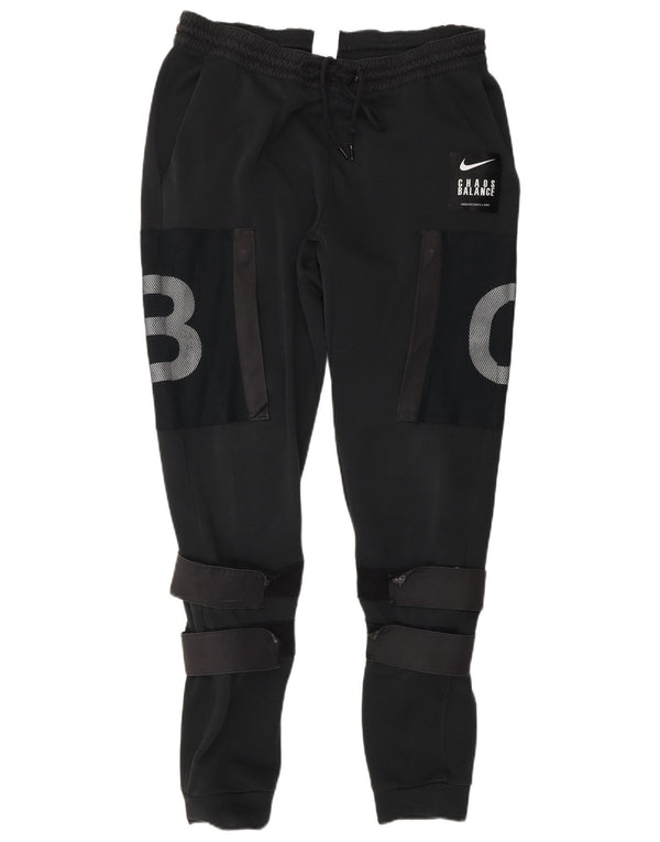Nike Herren-Trainingshose mit Grafik, mittelgroß, schwarz, Polyester