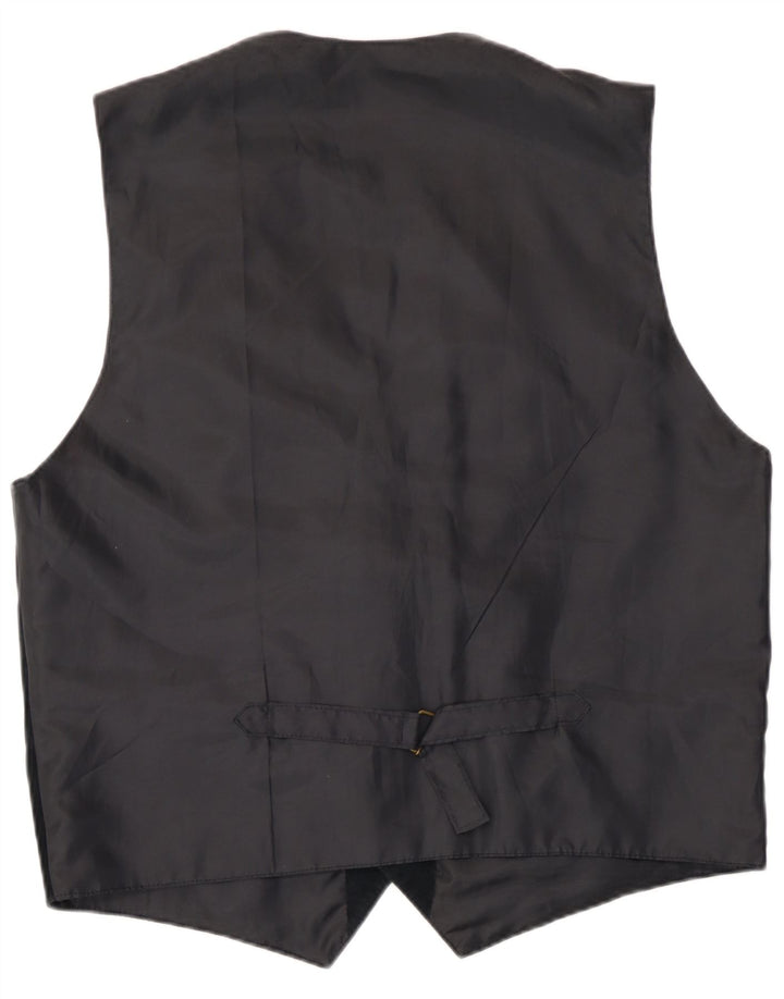 Vintage Herren Wildlederweste Großes schwarzes Leder