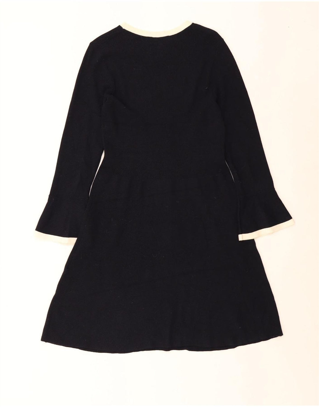 Hobbs Damen Pulloverkleid UK 12 Medium Marineblau Rayon