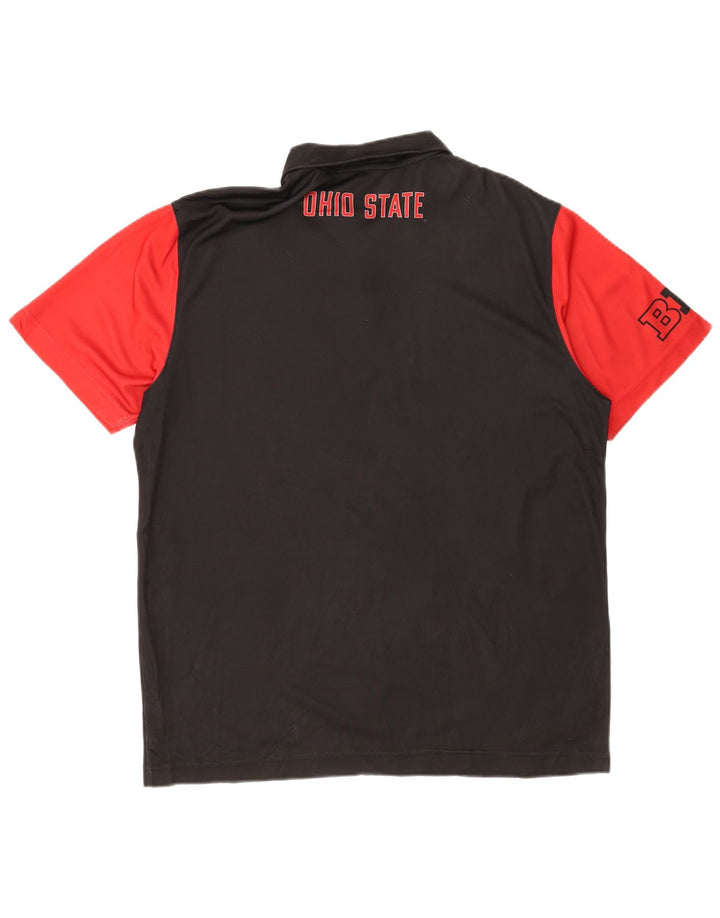 Nike Herren Ohio State Buckeyes Grafik-Poloshirt, groß, schwarz, Farbblock