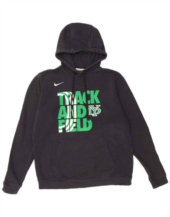 Nike Herren-Kapuzenpullover mit Grafik, mittelschwarz, Baumwolle