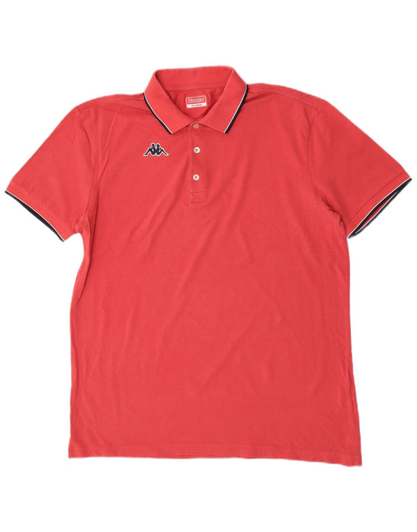 Kappa Herren Poloshirt 2XL Rosa Baumwolle