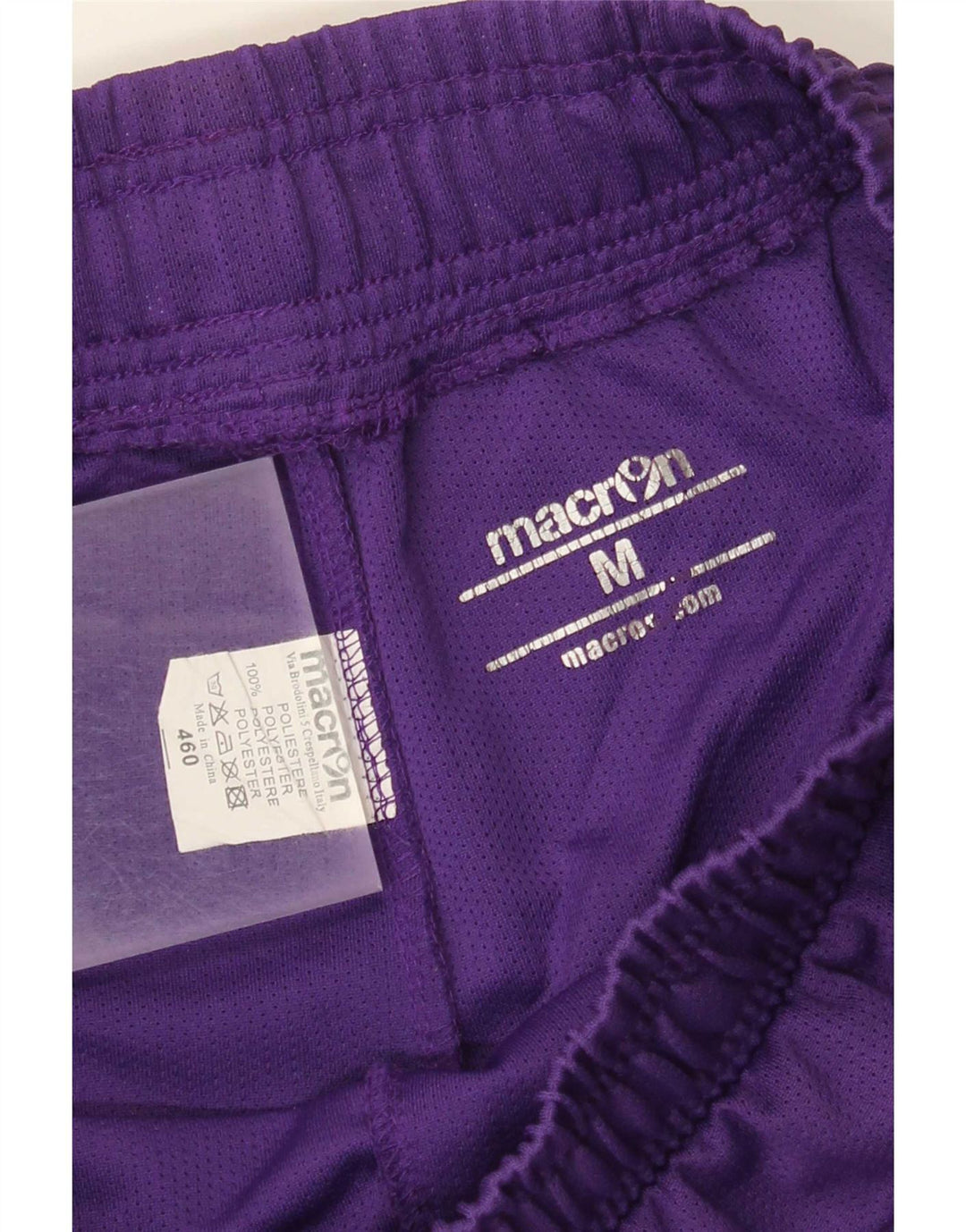 Macron Herren-Sportshorts, mittelviolettes Farbblock-Polyester