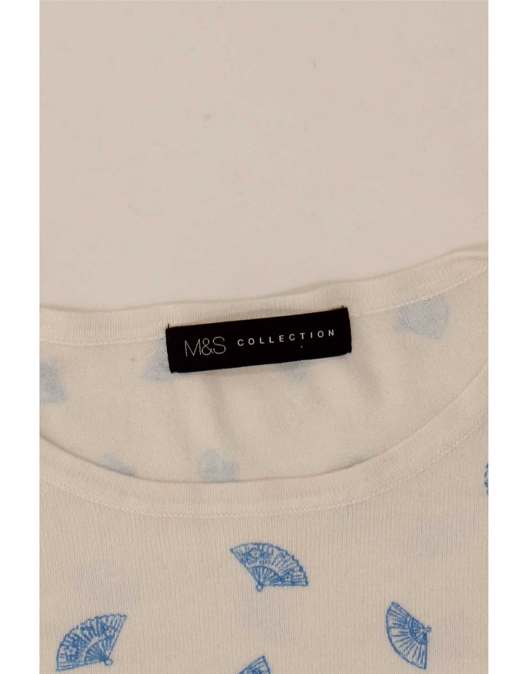 Marks & Spencer Damen-Pullover mit abstraktem Muster und U-Boot-Ausschnitt, Gr. 12, Medi