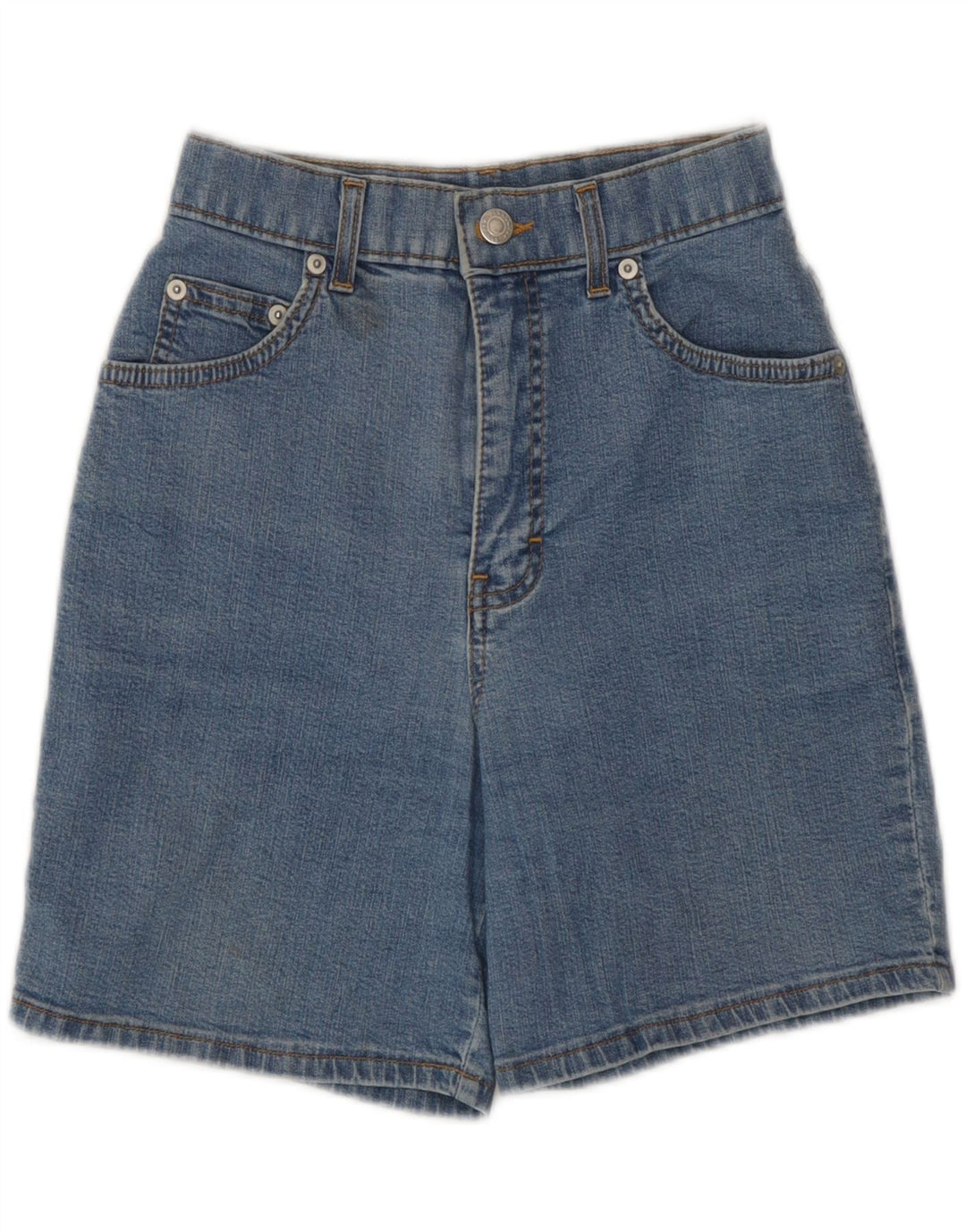Marks & Spencer Damen Jeansshorts UK 8 Small W23 Blaue Baumwolle