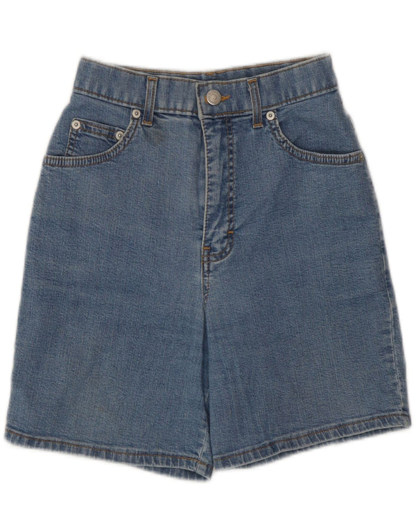 Marks & Spencer Damen Jeansshorts UK 8 Small W23 Blaue Baumwolle