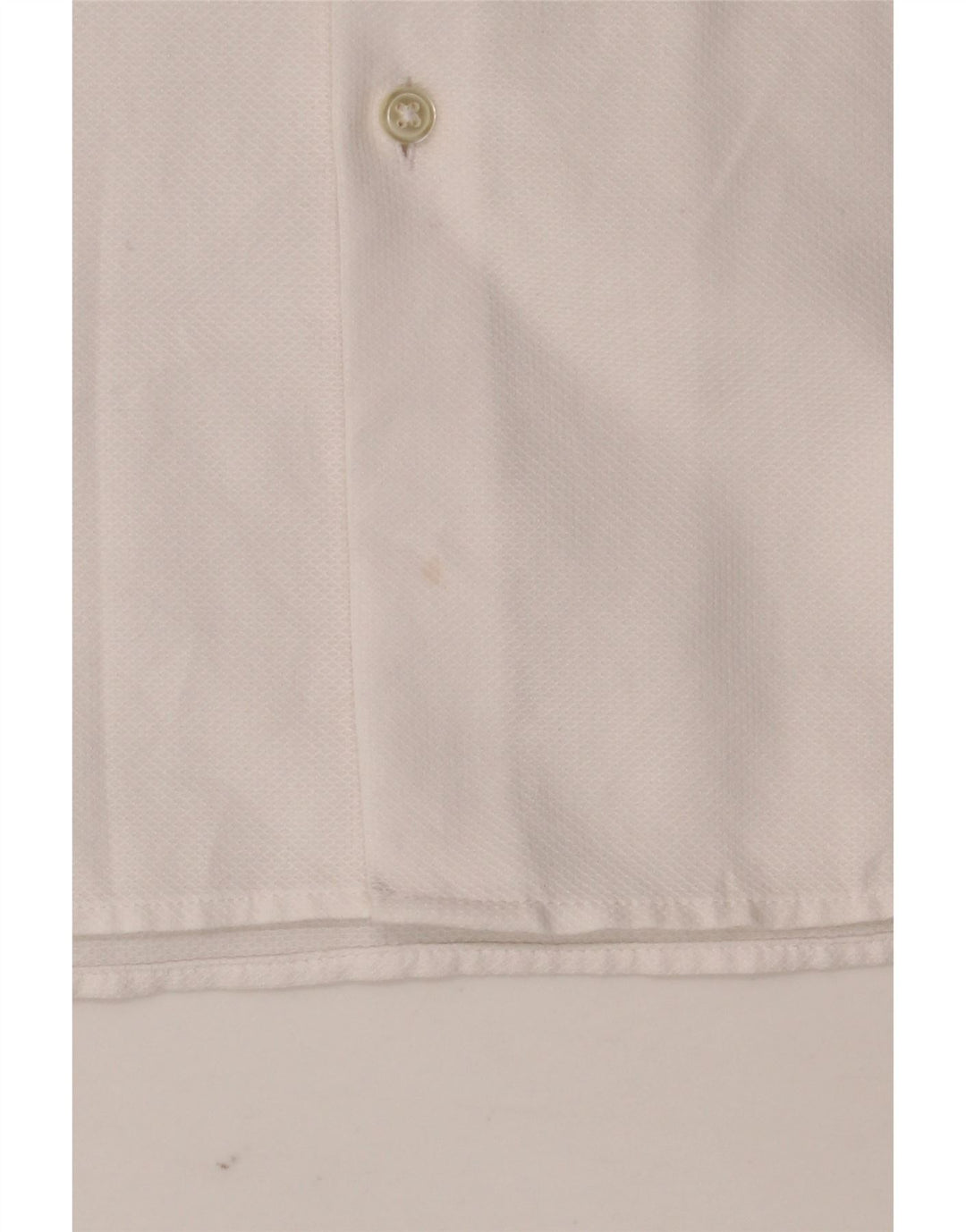 ZARA Herren Kurzarm-Slim-Fit-Hemd Mittelweiß