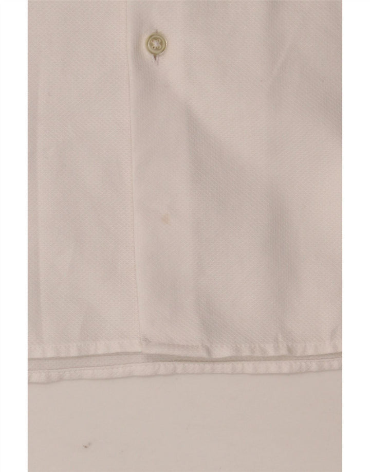 ZARA Herren Kurzarm-Slim-Fit-Hemd Mittelweiß