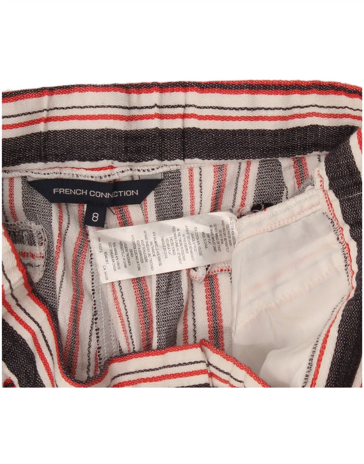 French Connection Damen Chinoshorts UK 8 Small W28 Mehrfarbig gestreift