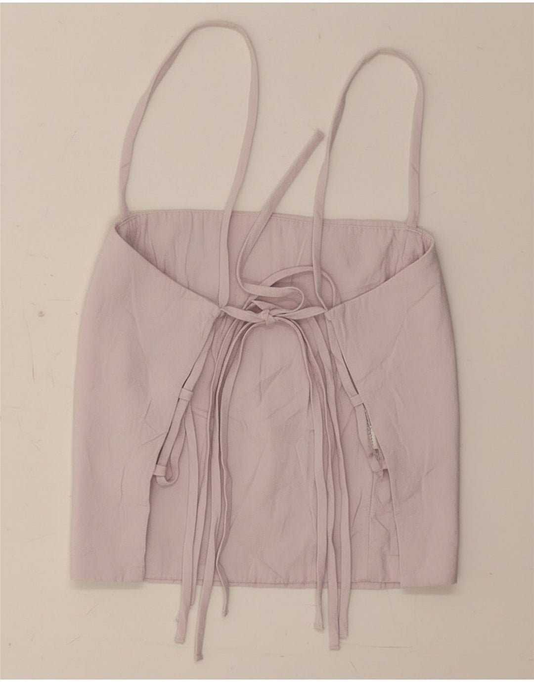 Zara Damen Crop Corset Top UK 8 Small Lila Modal