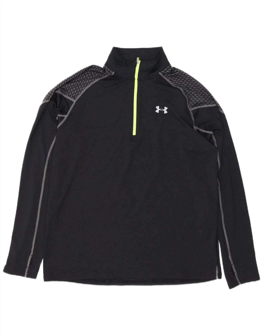 UNDER ARMOUR Herren Cold Gear Pullover-Trainingsanzug mit Reißverschluss, XL, Schwarz
