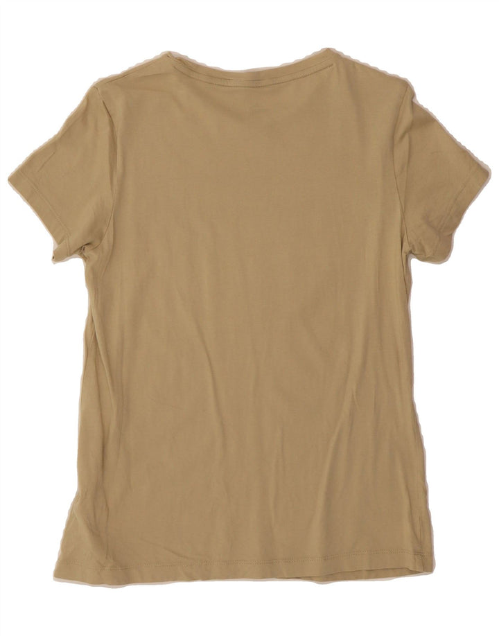 PUMA Womens T-Shirt Top UK 12 Medium Beige Cotton Vintage Puma and Second-Hand Puma from Messina Hembry 