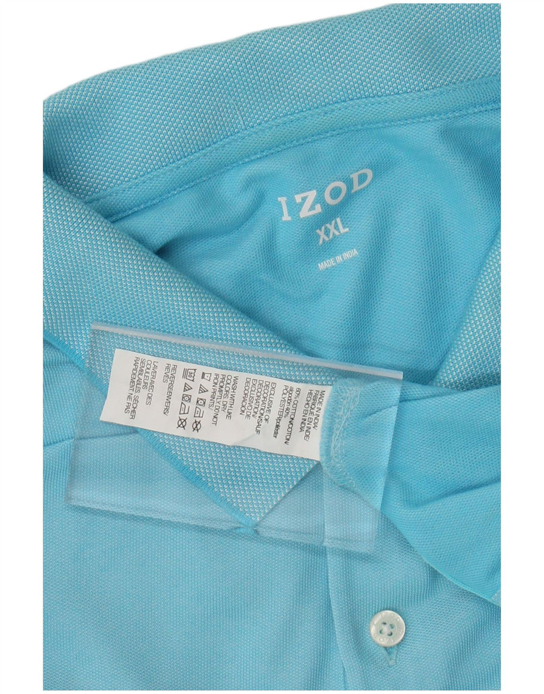 IZOD Herren Poloshirt 2XL Blau Baumwolle