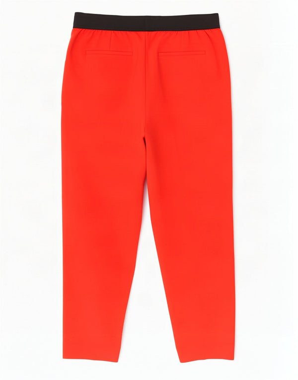 Calvin Klein Damen-Hose, kurz geschnitten, EU 42, Größe L, W30, L23, Rot, Farbblock