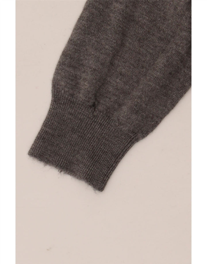 Polo Ralph Lauren Herren-Pullover mit Rundhalsausschnitt, mittelgraue Wolle