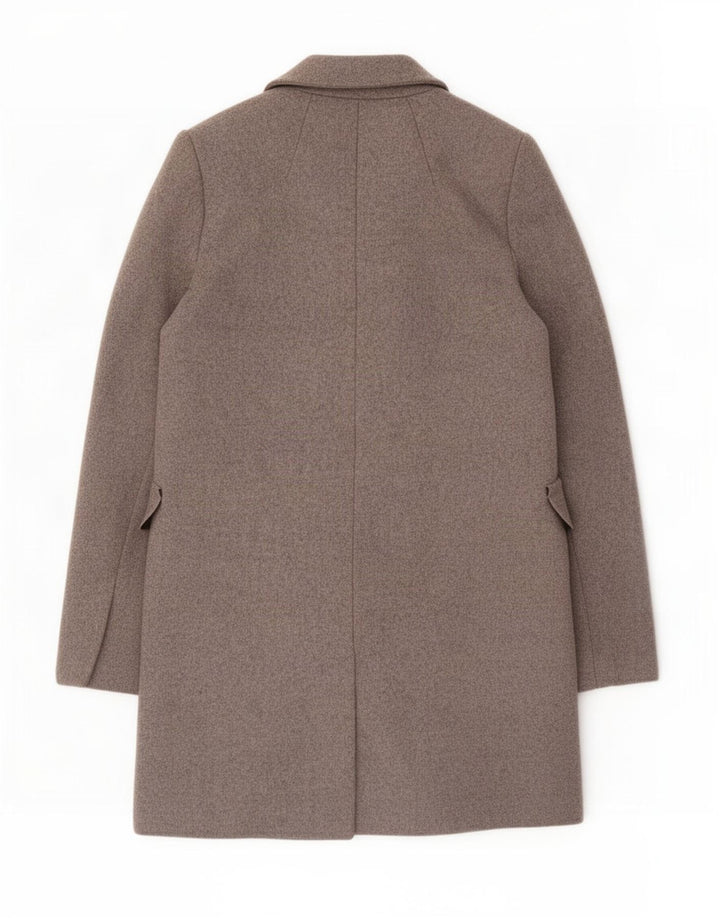 Zara Damen Übergroßer zweireihiger Mantel UK 6 XS Grau