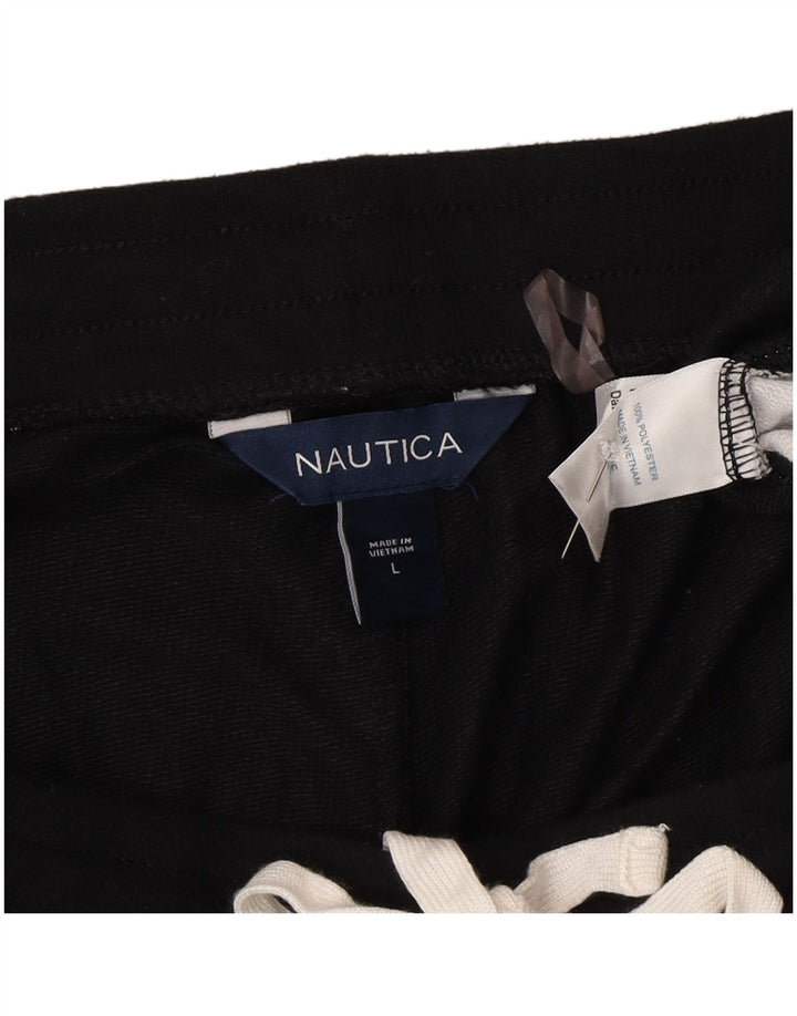 Nautica Damen-Trainingshose, UK-Größe 44, Größe L, Schwarz, Colourblock-Polyester