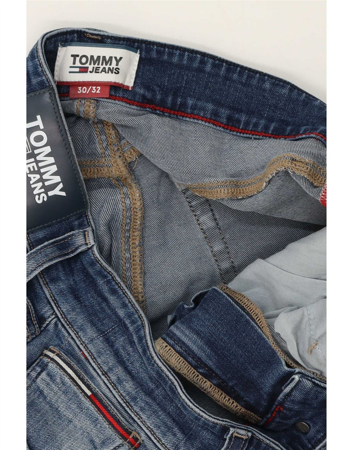 Tommy Hilfiger Herren Slim Jeans W30 L28 Blaue Baumwolle