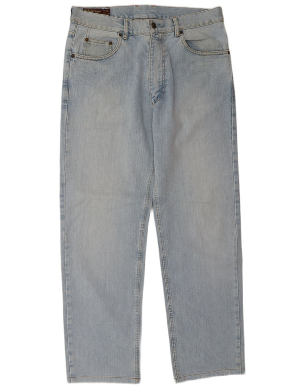 Marlboro Classics Herren Straight Jeans W33 L34 Blaue Baumwolle