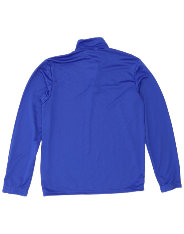 Adidas Herren Aeroready Zip Neck Pullover Trainingsanzug Top Mittelblaues Polyester