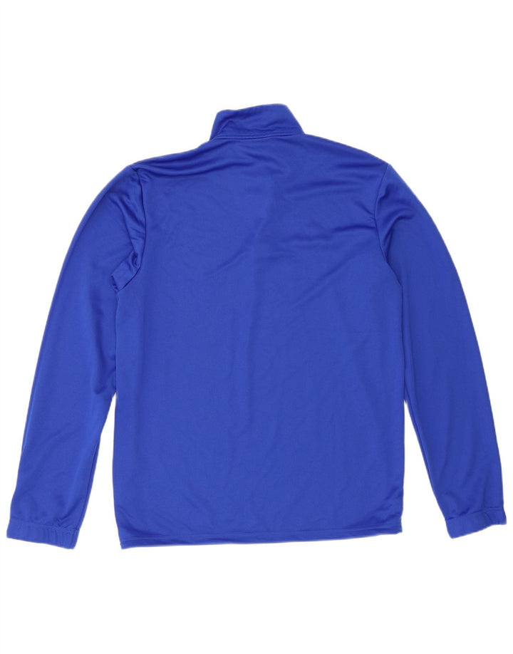 Adidas Herren Aeroready Zip Neck Pullover Trainingsanzug Top Mittelblaues Polyester